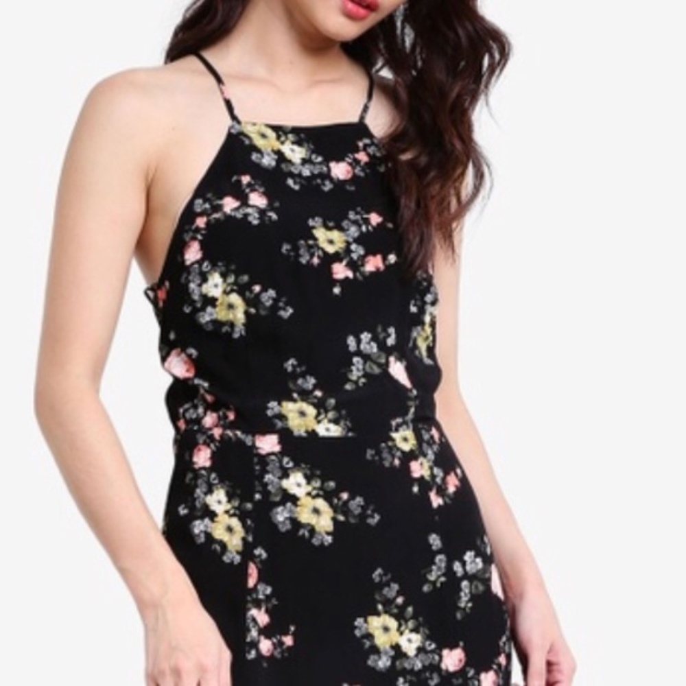 Topshop | NWT Floral Tie Back Dress Slits